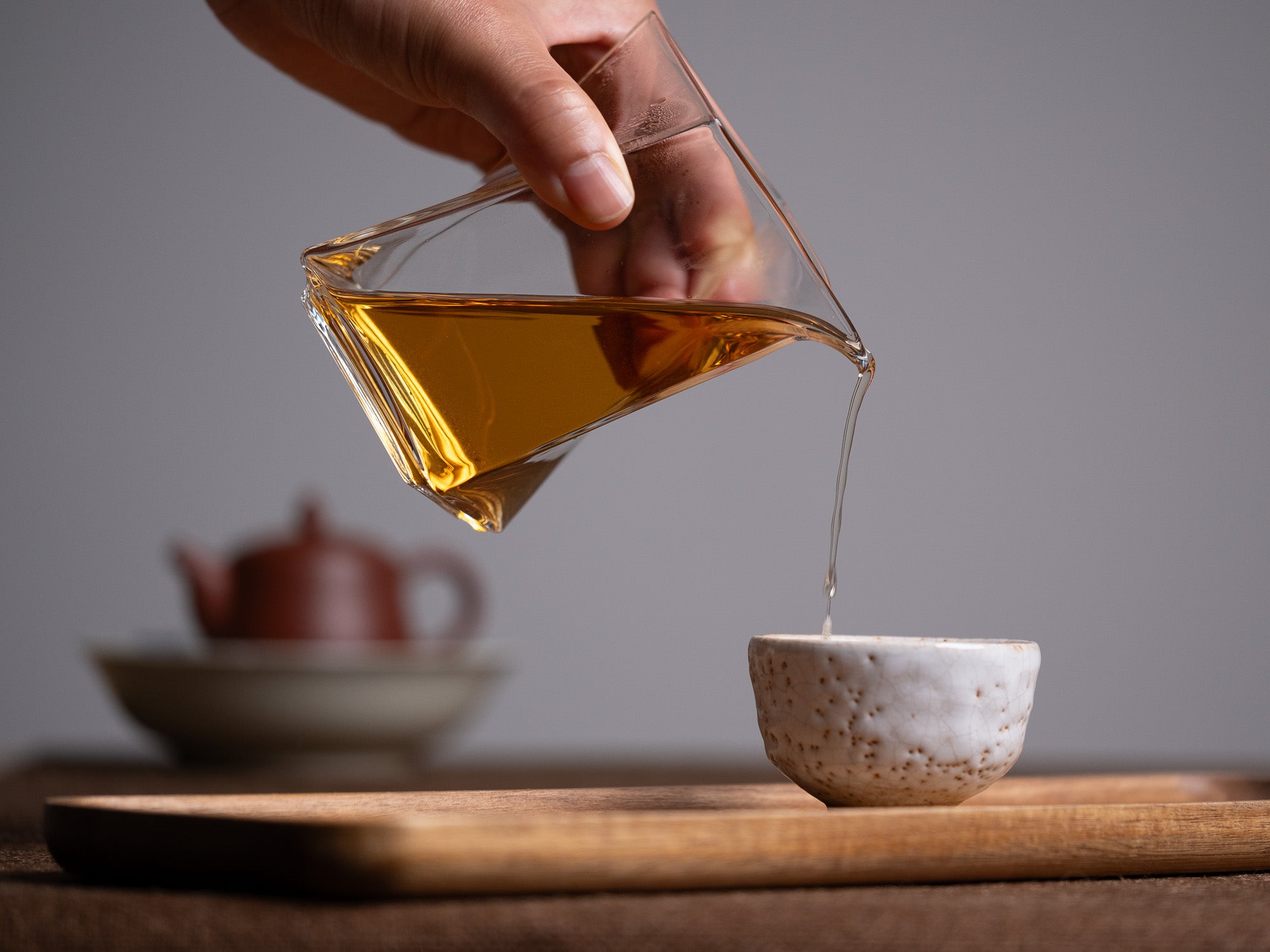 Jarra de té de vidrio