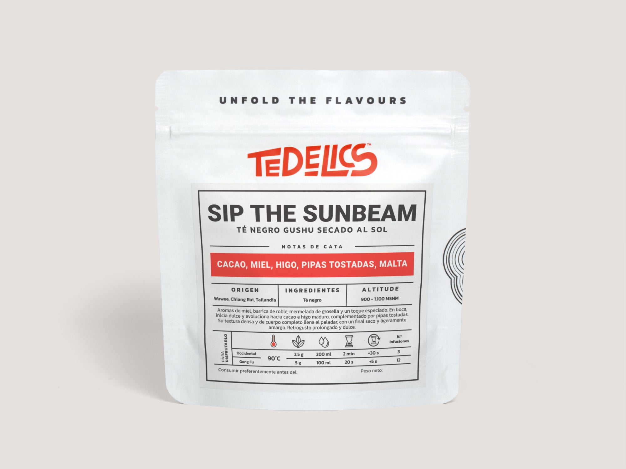 Té Negro Gushu secado al sol